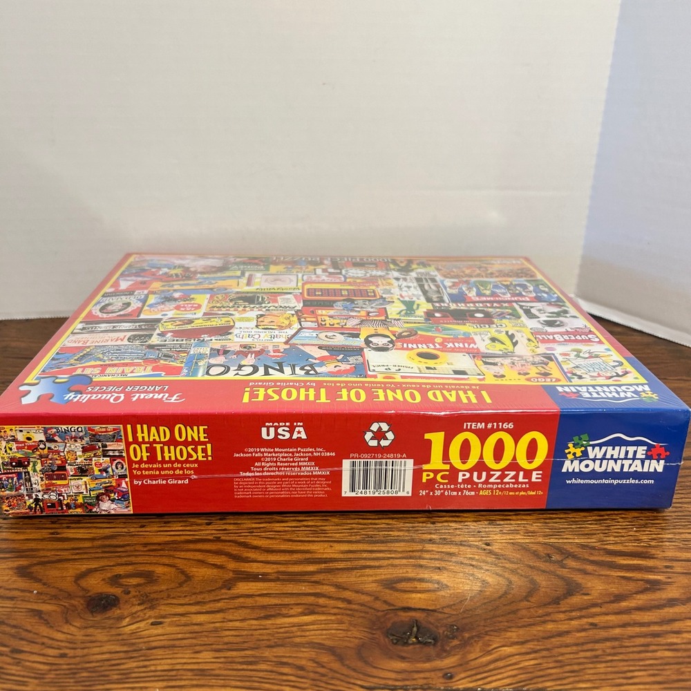 White Mountain Puzzles I Had One Of Those 1000 Piece Vintage Toys Puzzle 1166 - Picture 4 of 6